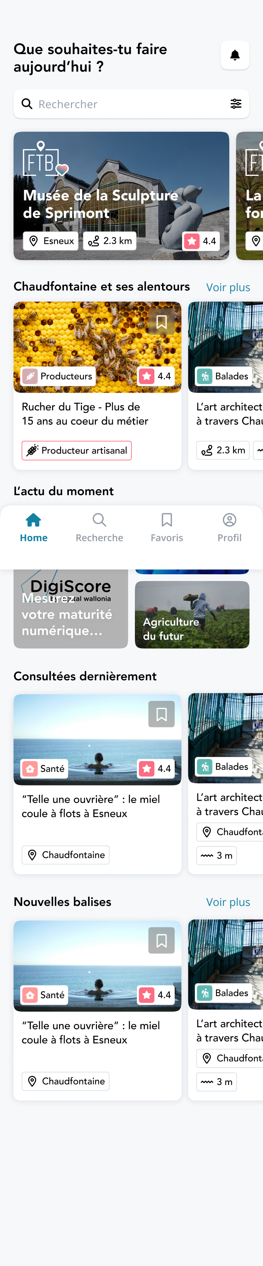 Dernier écran UI
