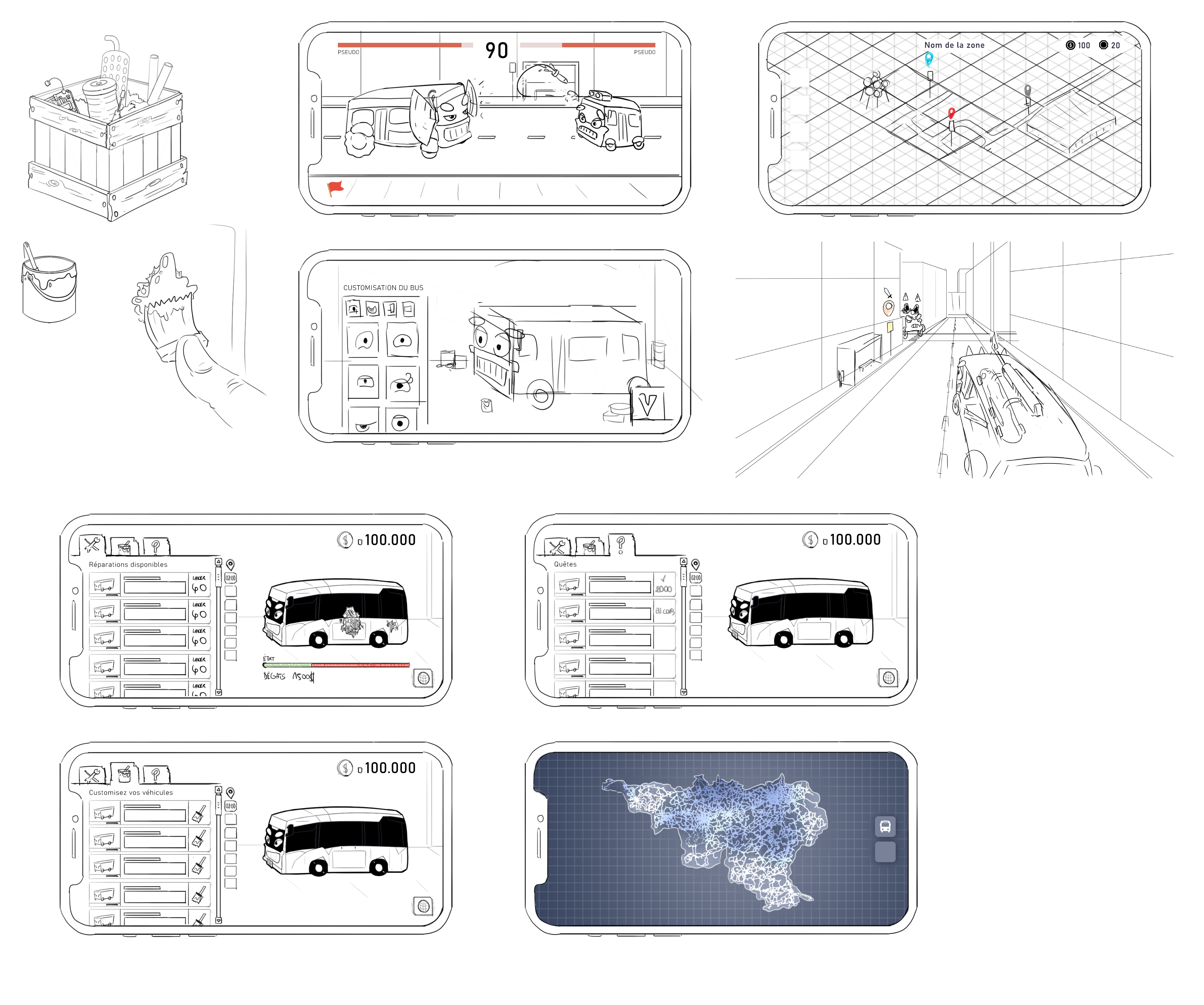 Illustration battlebus