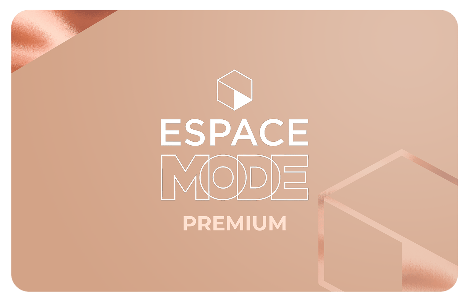 Ecran carte fidelité Espace mode