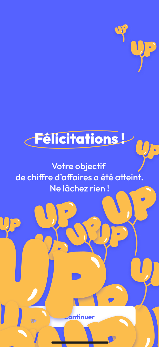 Premier écran UI